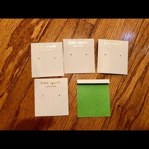 Kate Spade earring cards